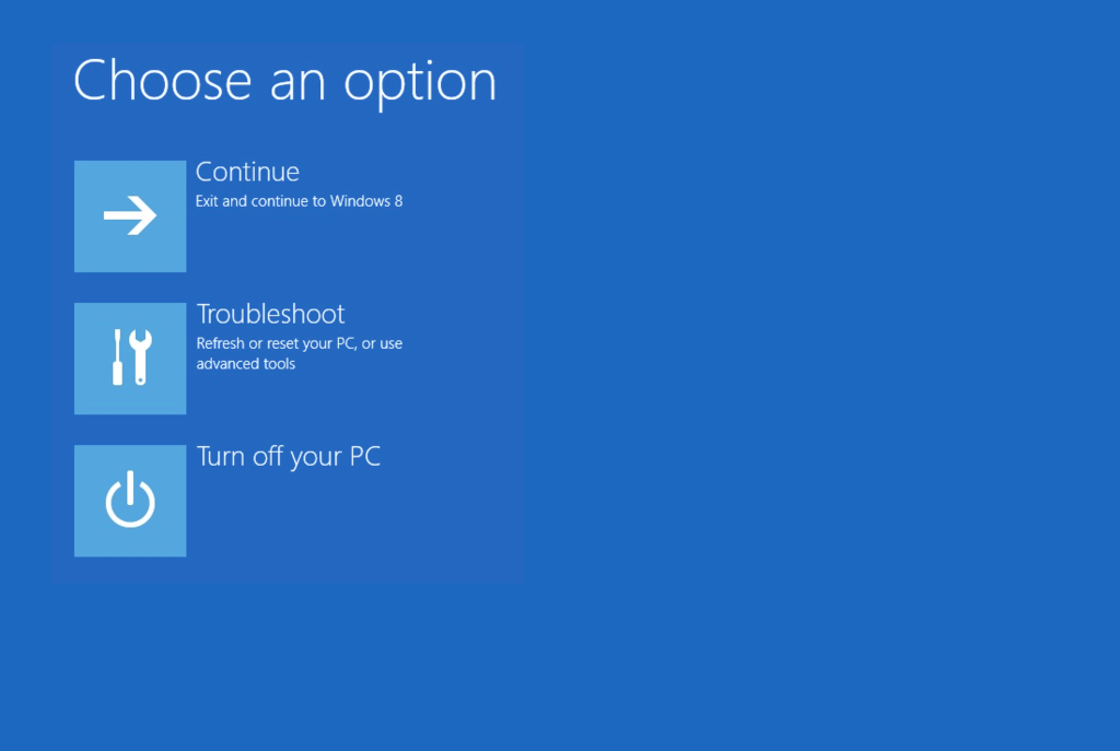 Troubleshoot in Windows 8